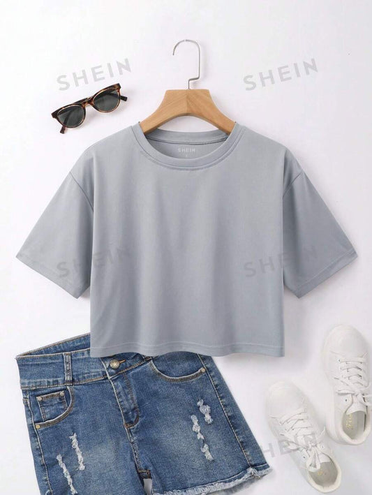 https://us.shein.com/SHEIN-Essnce-Summer-Casual-Solid-Color-Oversized-Cropped-Drop-Shoulder-T-Shirt-p-33567690.html