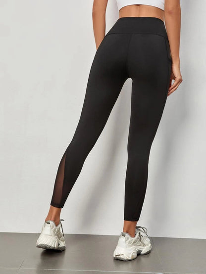 Legging de Mujer color Negro /Bolsillo lateral con transparencia